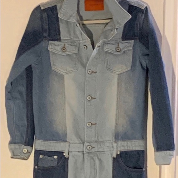 DENIM JUMPSUIT - 3 tones, 1 fabulous piece - Picture 2 of 6